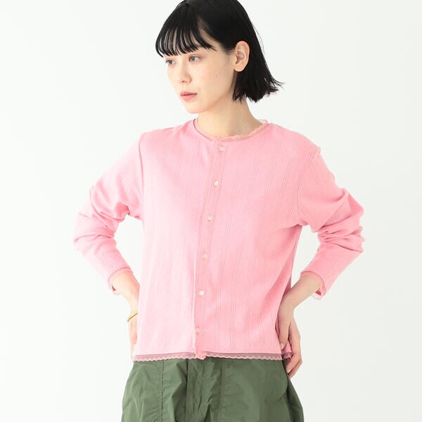 パターンメッシュカーディガン BEAMS BOY ／ パターン メッシュ カーディガン | マルイ