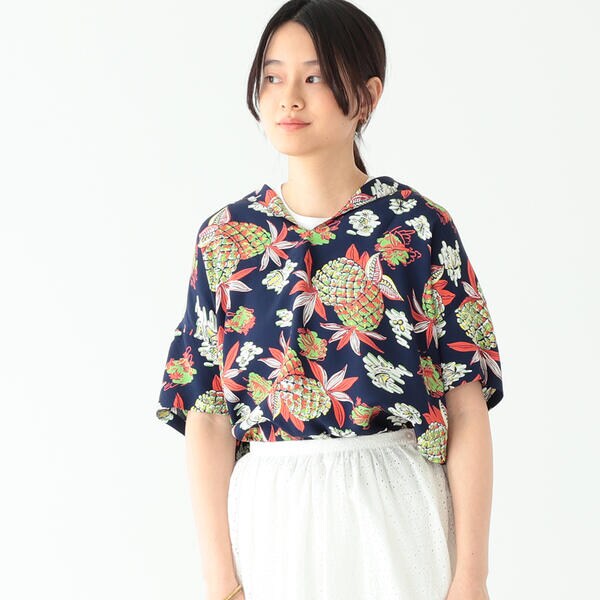美品✨SUN SURF× BEAMS BOY 別注 ハワイアン セーラー シャツ SUN SURF × BEAMS BOY ／ 別注 ハワイアン