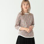 BEAMS BOY ／ リバティ ボートネック 7分袖 カットソー 