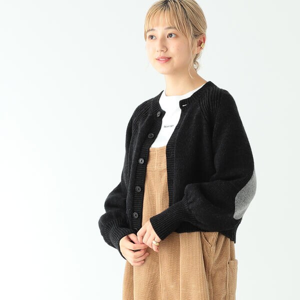 BEAMS BOY ／ 5ゲージ エルボーパッチ カーディガン | マルイ