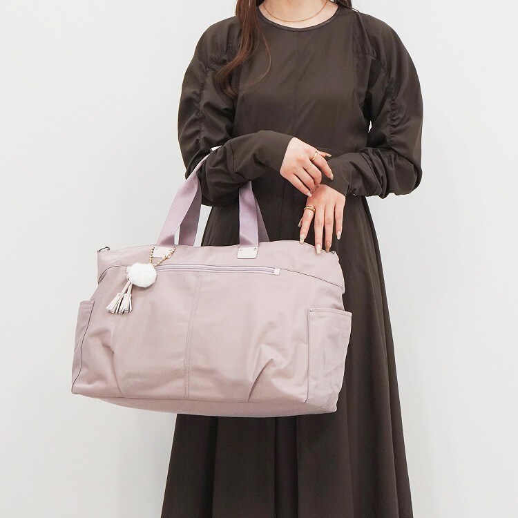 新品未使用！大人気♡【quilting boston mini bag】ピンク ピンク 可愛い クマ柄 ショルダー ミニ ボストン バッグ | Baginning