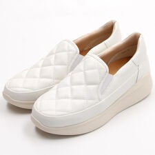 厚底キルティングスリッポンスニーカー