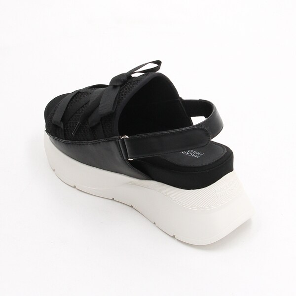 厚底リボンモチーフサンダル