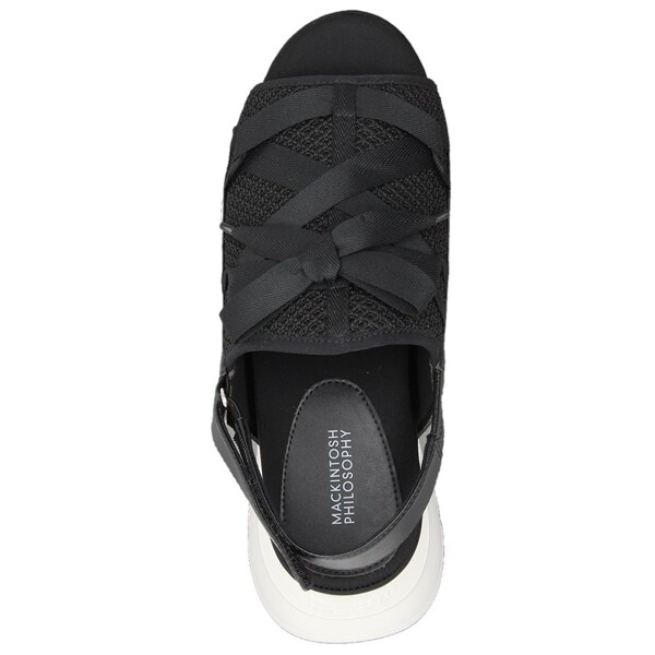 厚底リボンモチーフサンダル