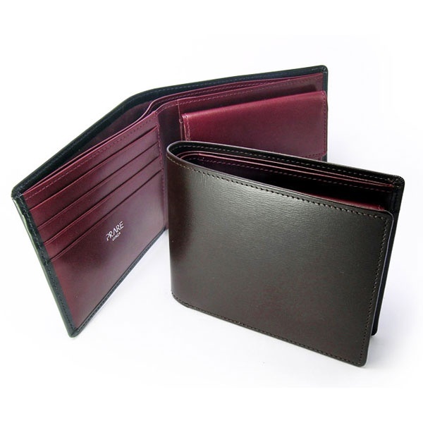BOXカーフ ヴェネチアン 二つ折り財布（小銭入れあり） | プレリー
