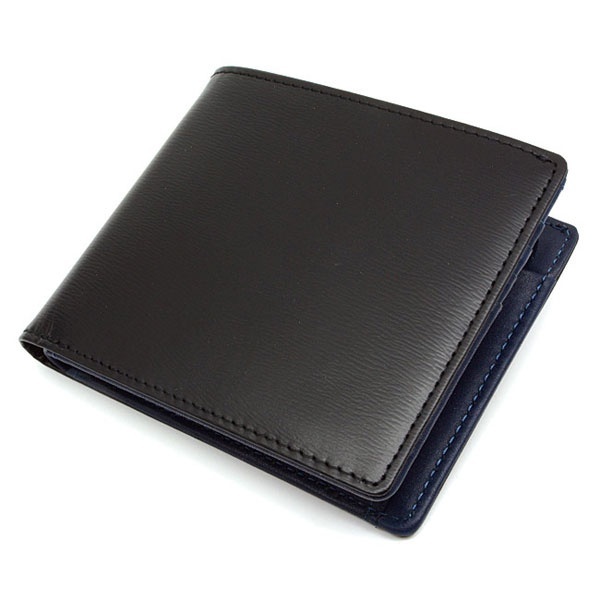 メンズファッション 財布、帽子、ファッション小物 フレンチ ボックス カーフ二つ折り財布（小銭入あり） | プレリー1957 