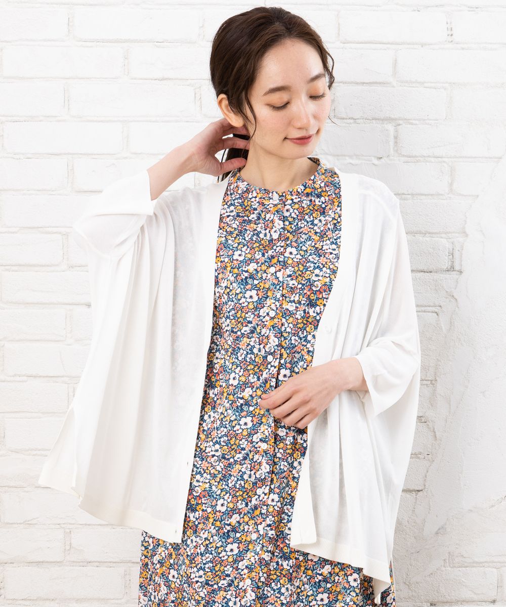 21号 FONTLAB レーヨンナイロントッパーカーディガン | サブストリート