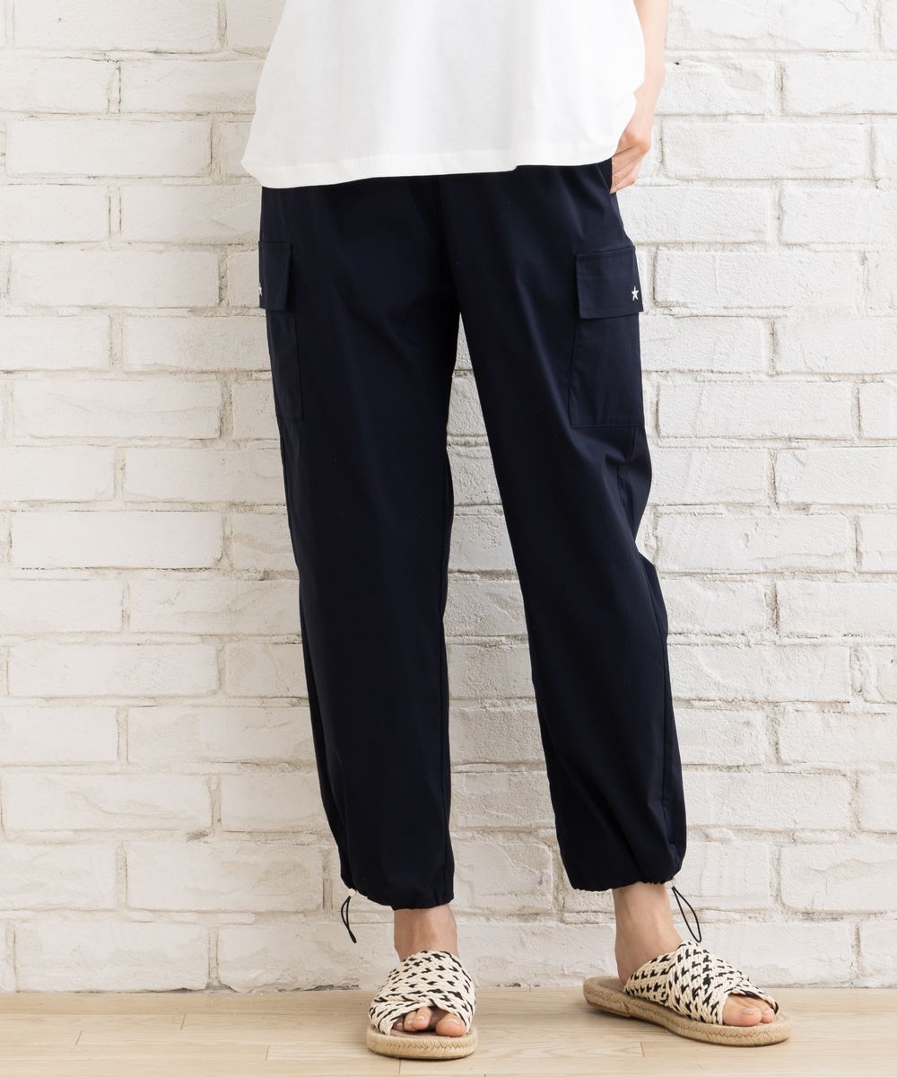 サブ ストリート（sab street）/【大きいサイズ】 9号・15号・19号 FONTLAB ☆モチーフドロストカーゴパンツ 大きいサイズ】 21号(6L～) FONTLAB ☆モチーフドロストカーゴパンツ