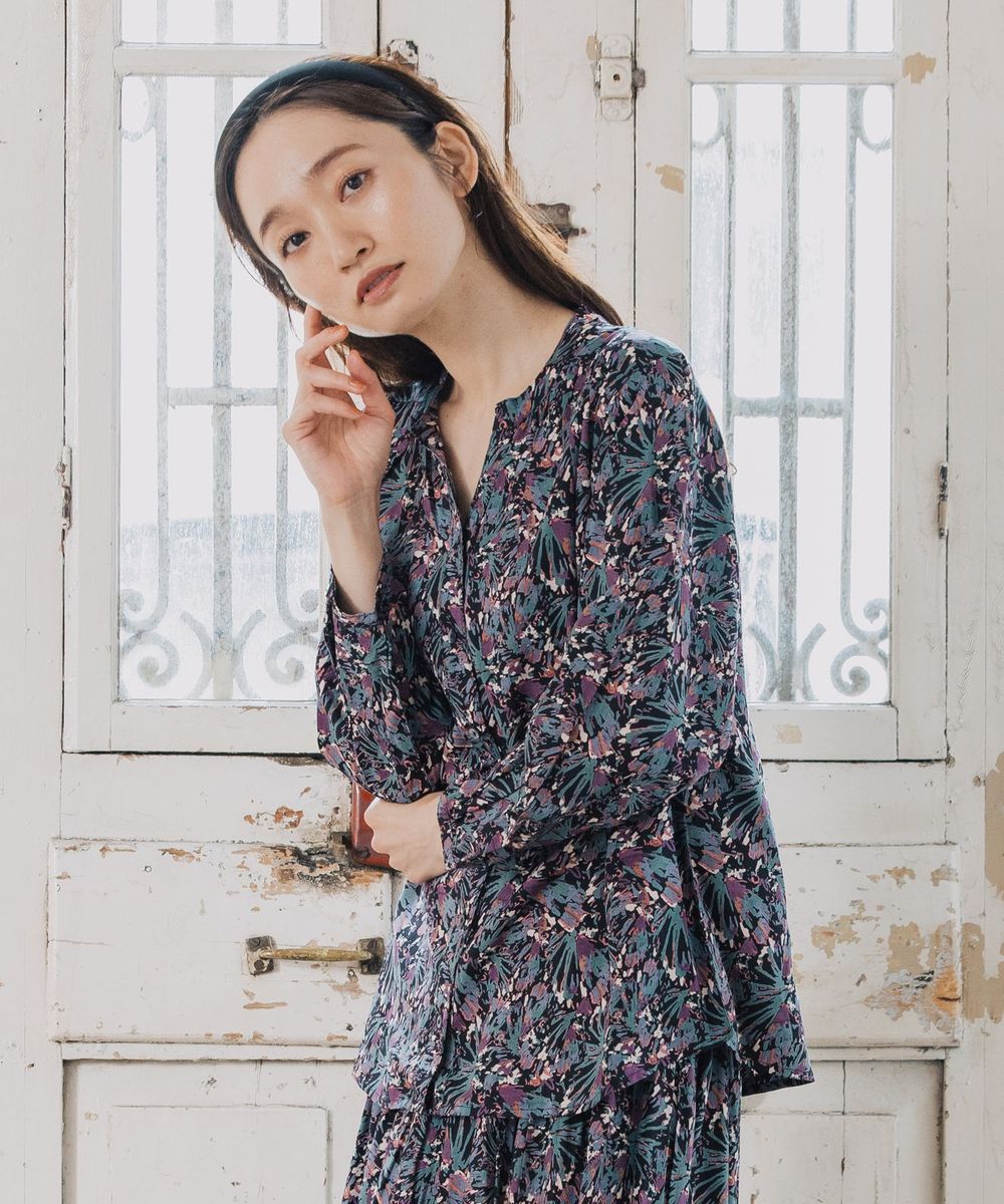 大きいサイズ】 21号(6L～) INDESIGN フラワー＆ペイントアソート