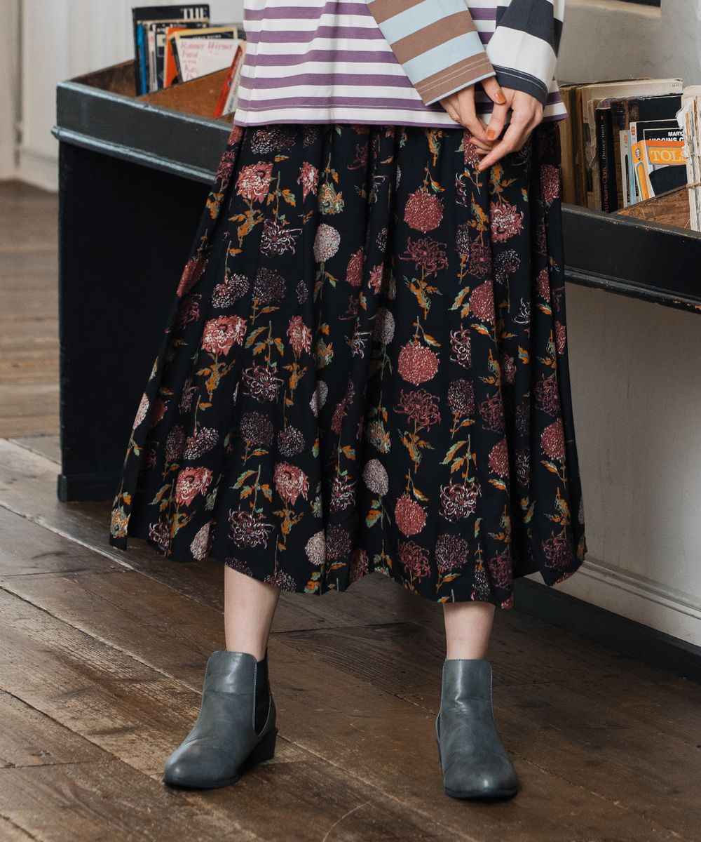 大きいサイズ】 21号(6L～) INDESIGN フラワー＆ペイントアソート