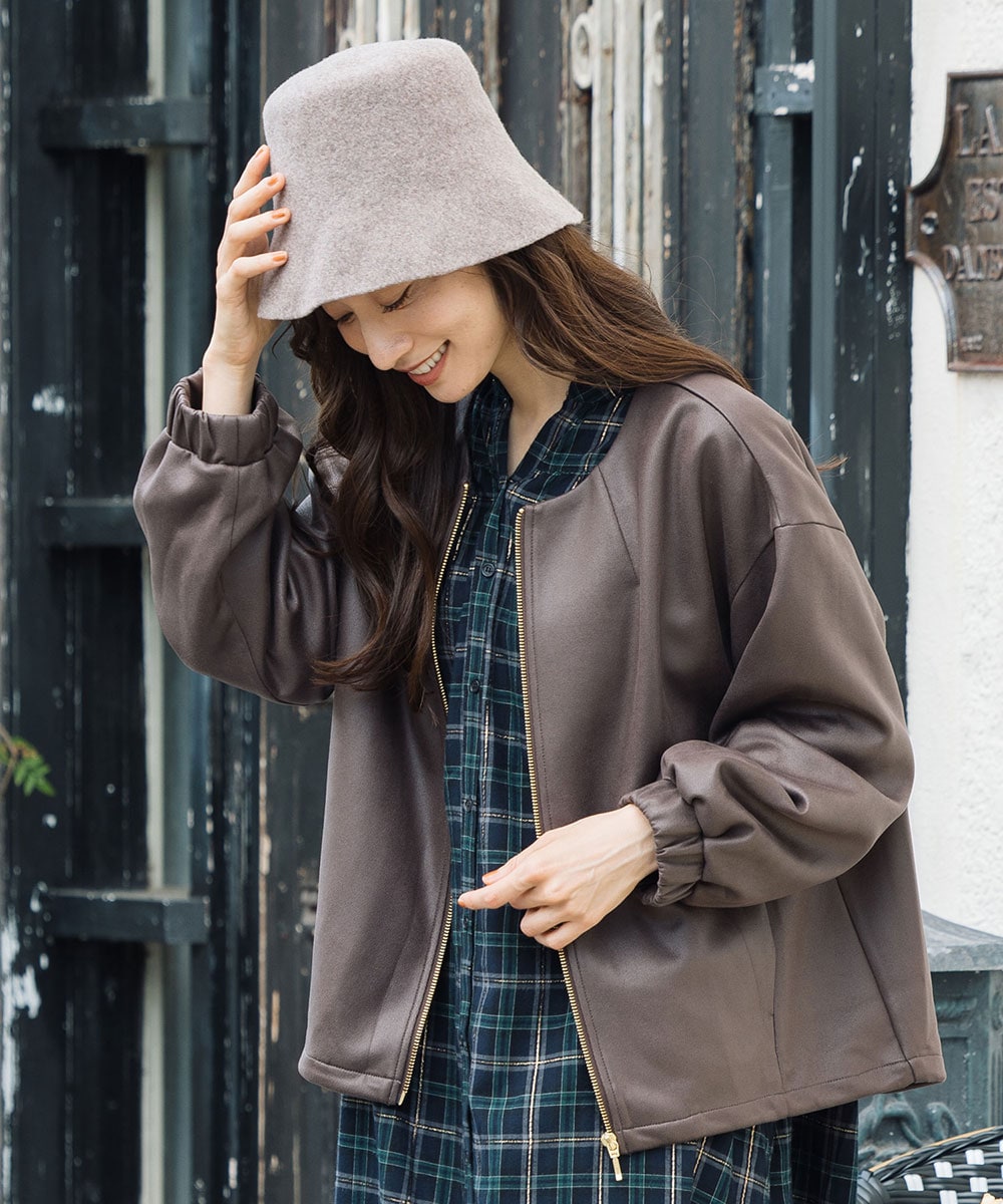 大きいサイズ】21号(6L〜) FONTLAB マシュマロスウェードVネック