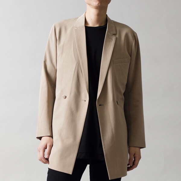 ダブルブレストノッチドラペルハーフJKT | ノーアイディー(NO ID ダブルブレストノッチドラペルハーフJKT | ノーアイディー(NO ID