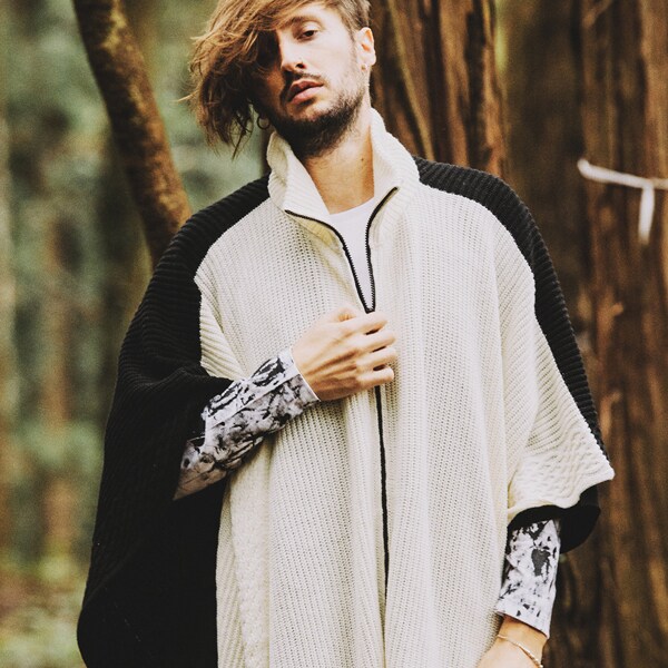 3WAYニットZIPポンチョ | ノーアイディー(NO ID.) | マルイウェブチャネル