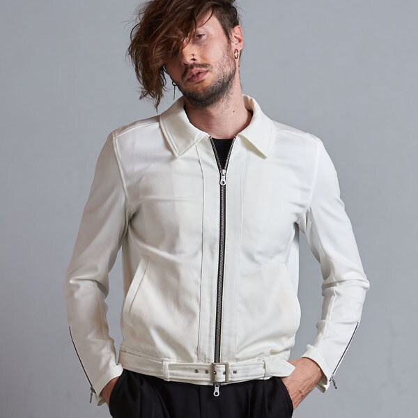 WEB限定】ラムレザーシングルライダースジャケット / レザー