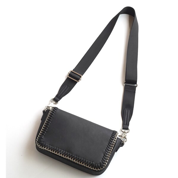 NO ID. チェーンバッグ ブラック ウォレット ショルダーバッグ シンセティックレザーチェーンBAG | ノーアイディー(NO ID.) | マルイ