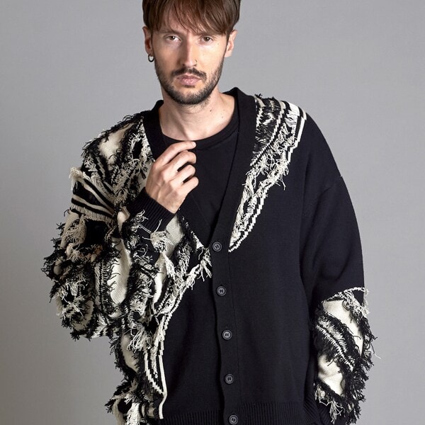 ノーアイディー（NO ID．）/フリンジJQニットCD(カーディガン) フリンジJQニットCD(カーディガン) | ノーアイディー(NO ID.) | マルイ