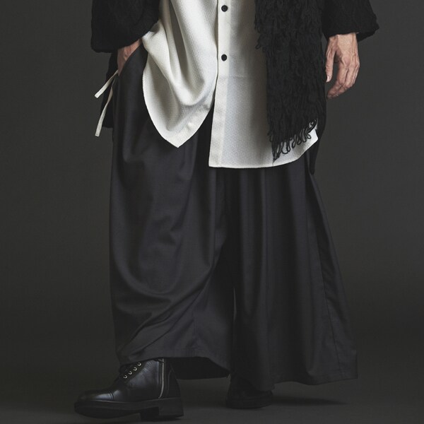 NO ID. SALEセール ノーアイディー パンツ BLACK フラッタリング