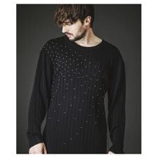 NO ID.】Studs Knit Pullover / スタッズ ニット プルオーバー | ノー 