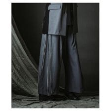 【NO ID.】Side Zip Easy Wide Trousers / サイド ジップ イージー