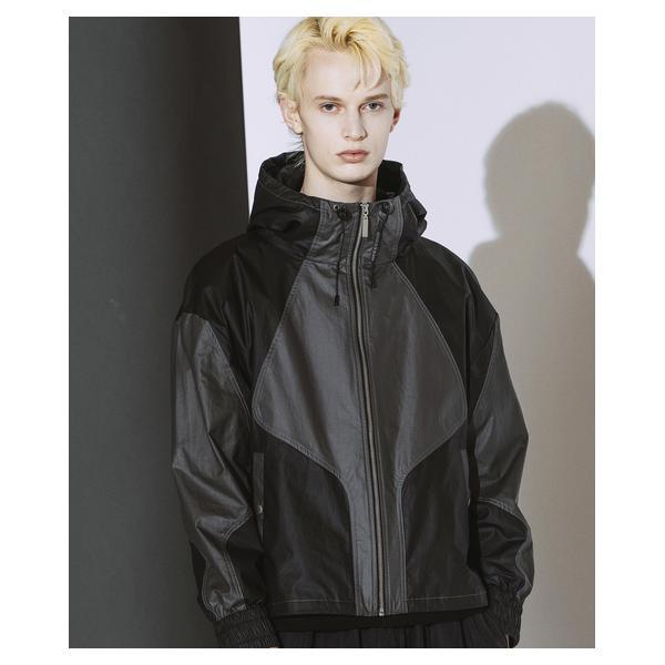 NO ID.】Coating Hooded Blouzon / コーティング フーデッド ブルゾン
