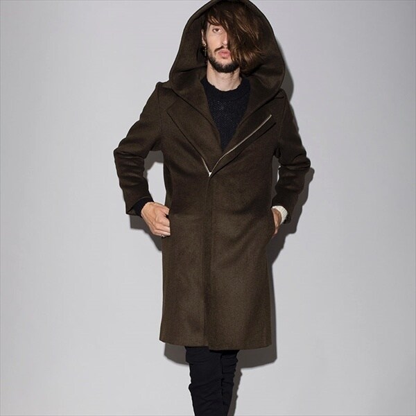 メルトンレイヤードフーデッドコート | ノーアイディー(NO ID