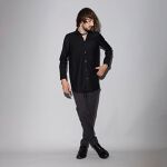 ナロータイ付ロングSH|０５９ＢＬＡＣＫ