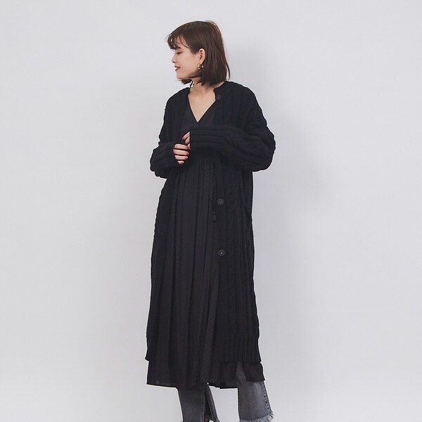 新品　♡ 【TICCA】ケーブルガウンカーディガン◆ TICCA ケーブルガウンカーディガン | ルージュ・ヴィフ ラクレ(Rouge