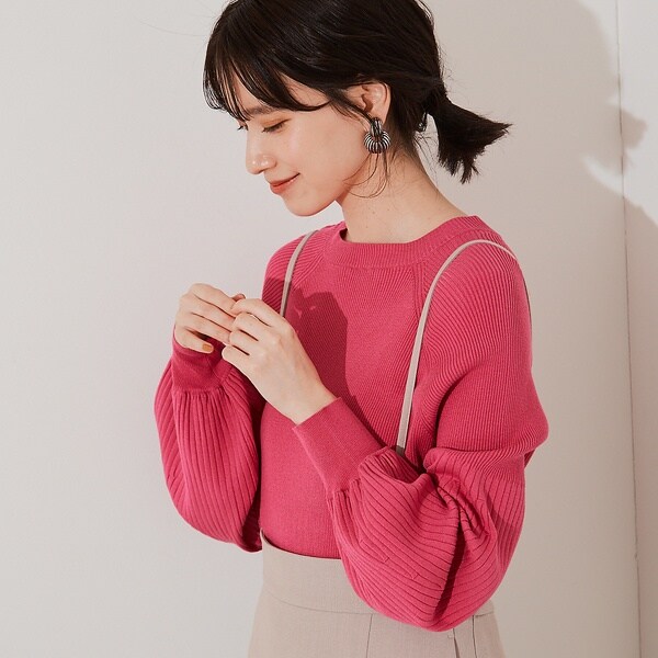 ROUGE VIF ルージュヴィフ フォックス カシミヤ ニット ピンク