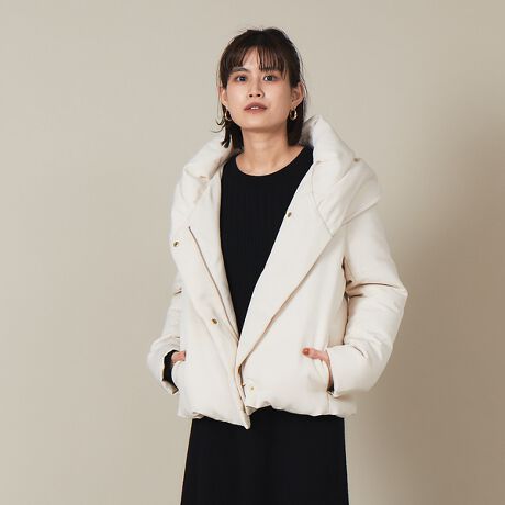 ショートショールカラーダウンコート | ルージュ・ヴィフ ラクレ(Rouge  