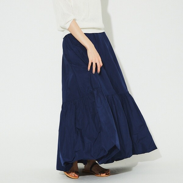 【Rouge vif la cle】 ロング バルーン スカート パープル 一部店舗限定】とろみバルーンスカート｜OUTLET / アウトレット