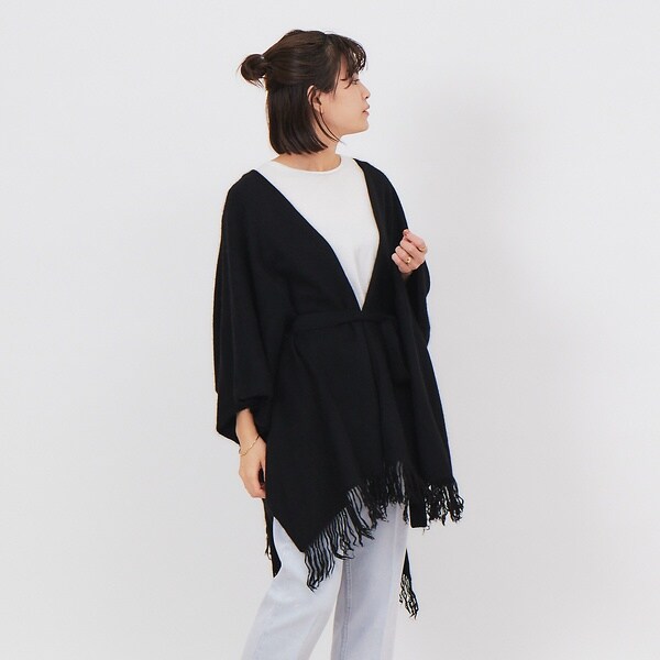 TICCA フリンジポンチョストール | ルージュ・ヴィフ ラクレ(Rouge vif