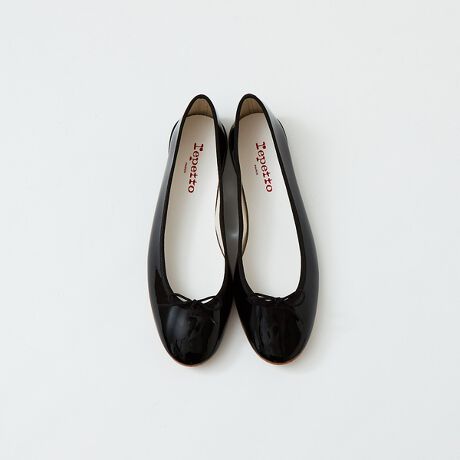 Repetto レペット エナメル ヒール せわしい リボンパンプス 