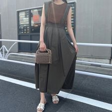 【XSサイズ展開】タックメモリースカート