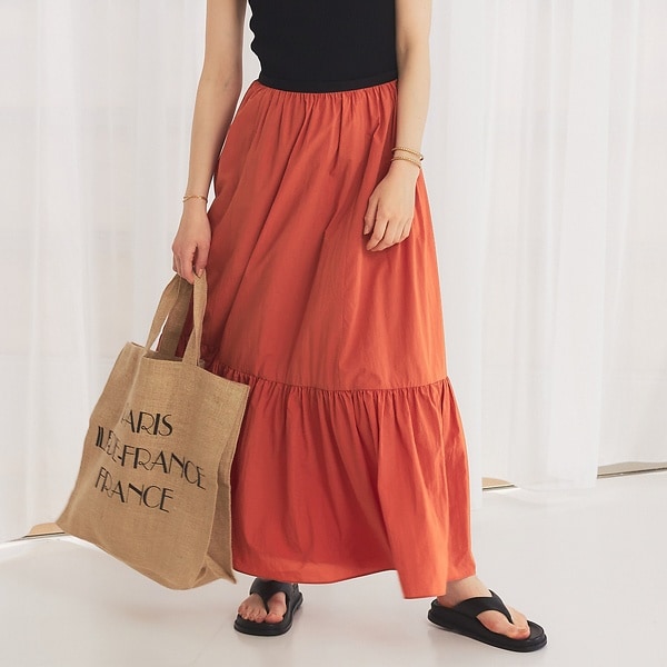 ルージュ・ヴィフ ラクレ（Rouge vif la cle）/【セットアップ対応】ギャザーティアードスカート セットアップ対応】ギャザーティアードスカート | ルージュ・ヴィフ