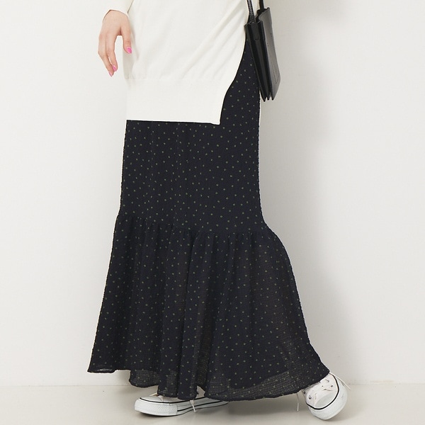 ルージュ・ヴィフ ラクレ（Rouge vif la cle）/サッカードットティアードスカート サッカードットティアードスカート | ルージュ・ヴィフ ラクレ(Rouge