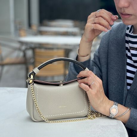 LORISTELLA/ロリステッラ】レザーショルダー2WAYハンドバッグ  