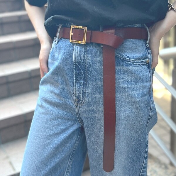 【新品タグ付き】AULENTTI ベルト ブラック AULENTTI（オウレンティ）の「【AULENTTI/オウレンティ