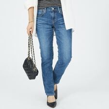 【SOMETHING】 HANA テーパード ストレート デニム パンツ