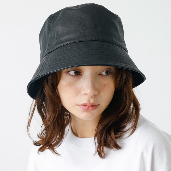 【RUBEN/ルーベン】フェイクレザーバケットハット/RUS-8211