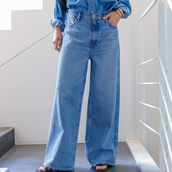 upper hights/アッパーハイツ】THE BROTHER ワイドデニム | ルージュ