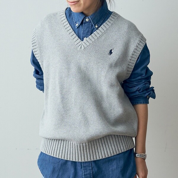 POLO RALPH LAUREN ビッグフィット アーガイル ニット ベスト POLO RALPH LAUREN/ポロラルフローレン】ビッグフィットベストB