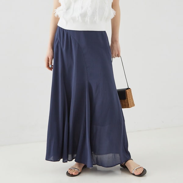 ルージュ・ヴィフ ラクレ（Rouge vif la cle）/フィブリルローン切り替えマキシスカート フィブリルローン切り替えマキシスカート | ルージュ・ヴィフ ラクレ