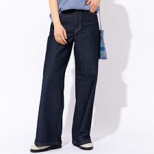 【SOMETHING/サムシング】LISA ワイド デニムパンツ