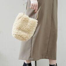 【HELEN MOORE/ヘレンムーア】リングハンドルエコファーバッグ