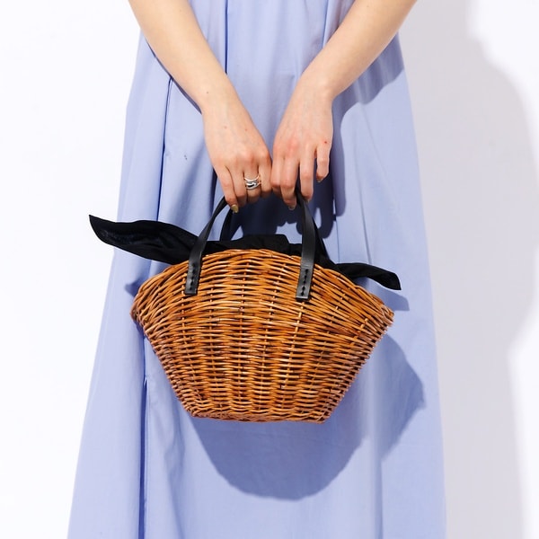 BAGMATI / バグマティ】レザーハンドルカゴバッグ【WEB限定