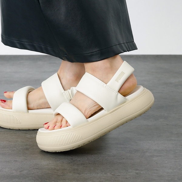 [}C]yPUMA / v[}zMAYU PUFFY SANDALS / } ptB[/[WEBt NiRouge vif la clej ItzCg