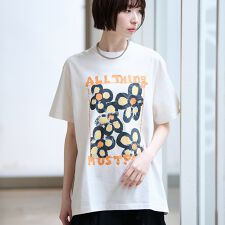 【KURO/クロ】ANYTHING FLOWER Tシャツ/日本製【WEB限定】