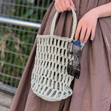 【The Bagmati/ザ バグマティ】メタリックネットバッグ