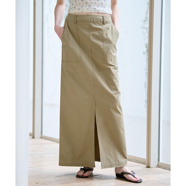 ルージュ・ヴィフ ラクレ（Rouge vif la cle）/【MICA&DEAL/マイカアンドディール】ミリタリースカート / スリット / MICA&DEAL/マイカアンドディール】ミリタリースカート / スリット