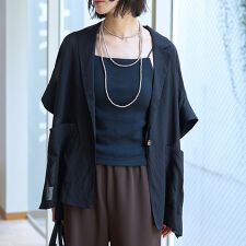 強撚半袖シアーフォルムジャケット